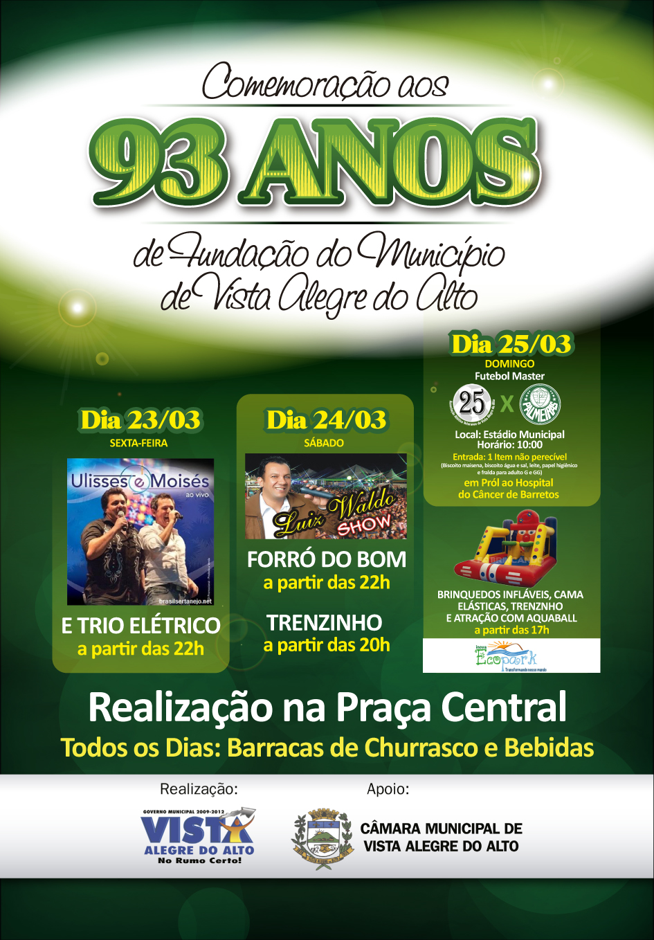 Vista Alegre do Alto - 93 Anos de Fundação.