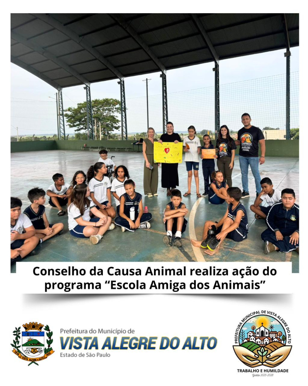 Conselho da Causa Animal realiza ação do programa “Escola Amiga dos Animais”
