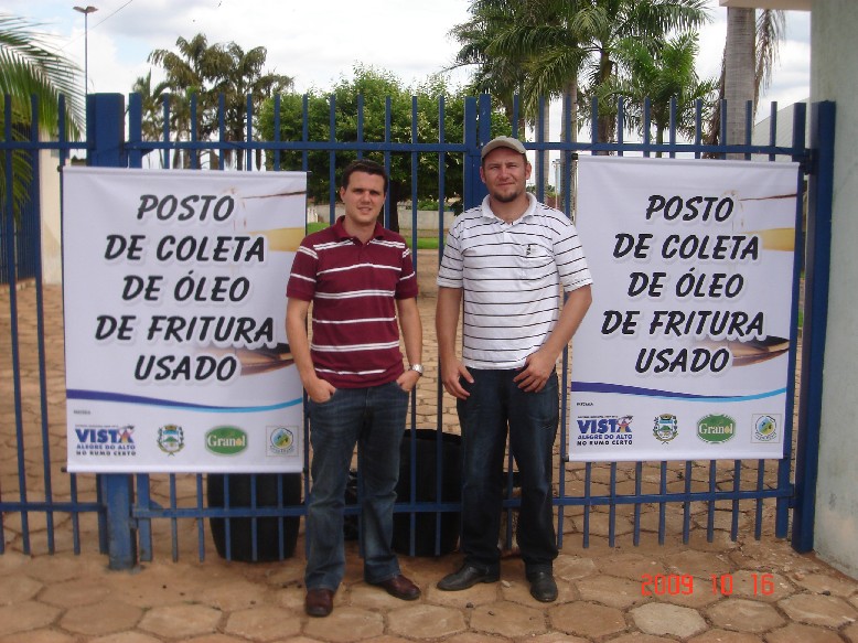 Coleta de óleo de fritura começa em Vista Alegre.