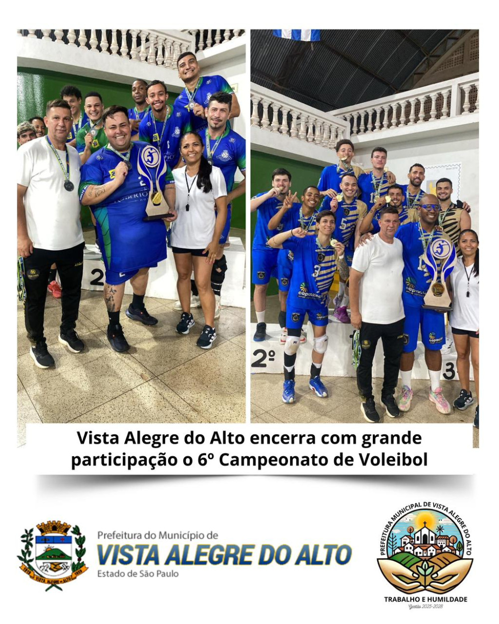 Vista Alegre do Alto encerra com grande participação o 6º Campeonato de Voleibol.