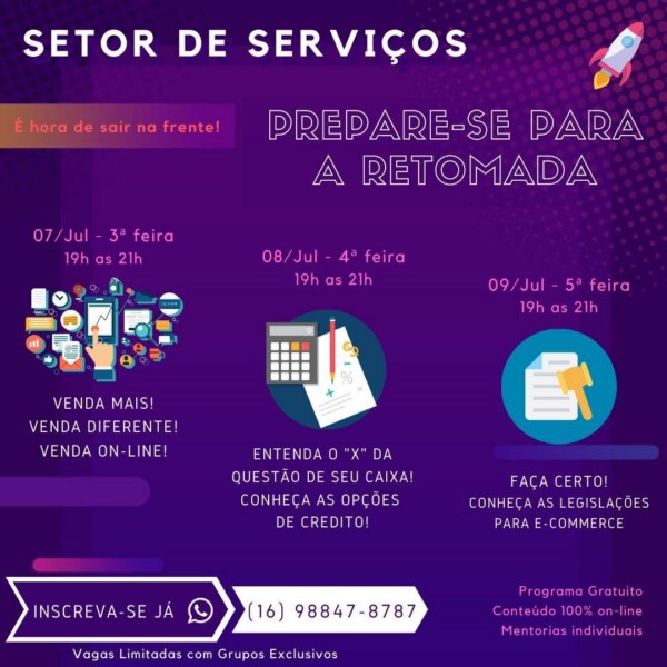 SETOR DE SERVIÇOS, PREPARE-SE PARA A RETOMADA!