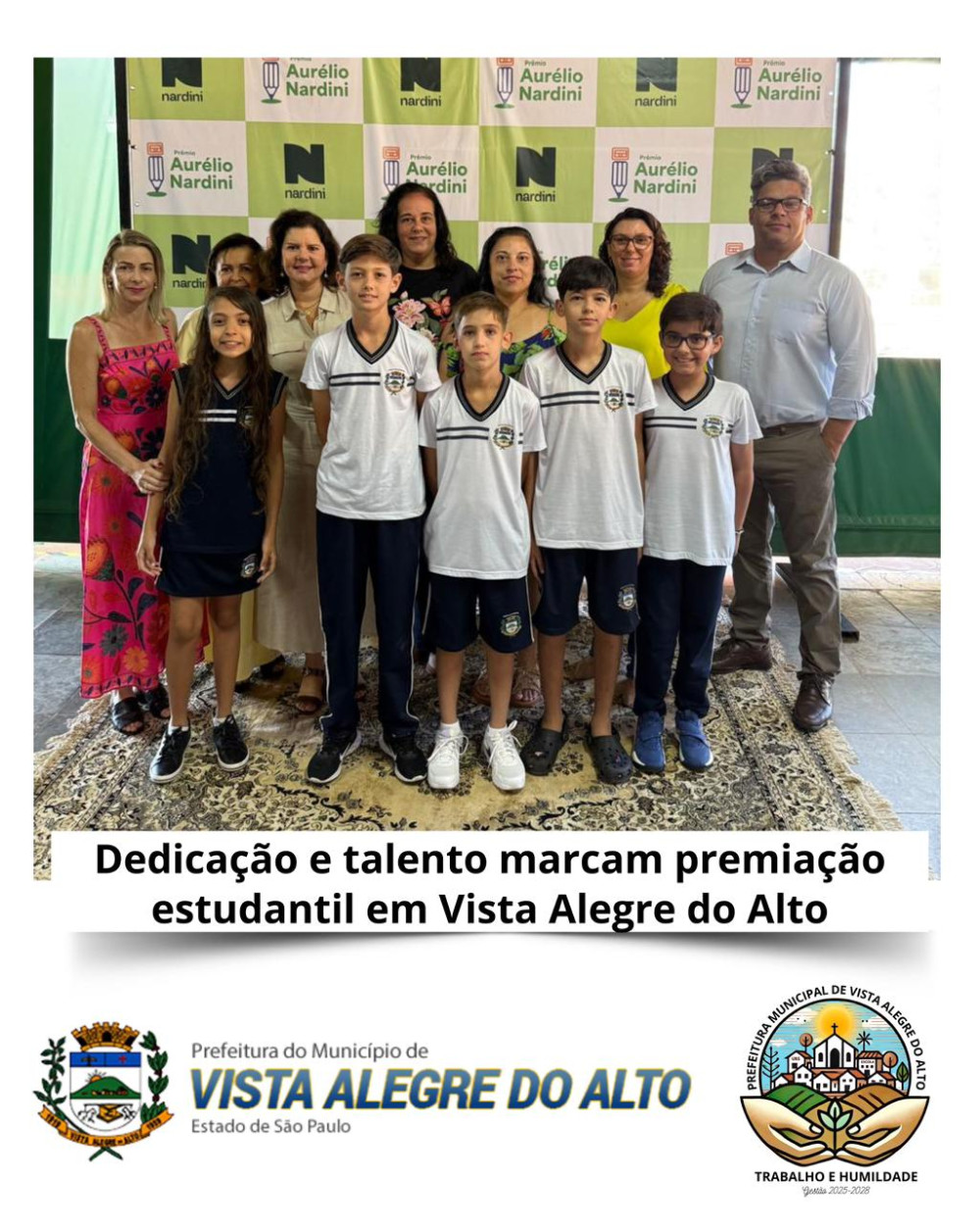 Dedicação e talento marcam premiação estudantil em Vista Alegre do Alto.