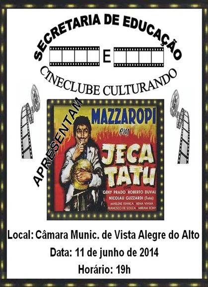 Secretaria de Educação e Cineclube Culturando apresentam:
