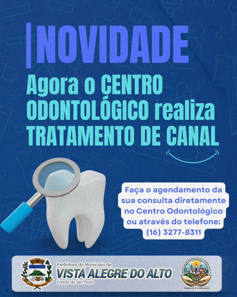Novidade – Agora o Centro Odontológico realiza tratamento de canal.