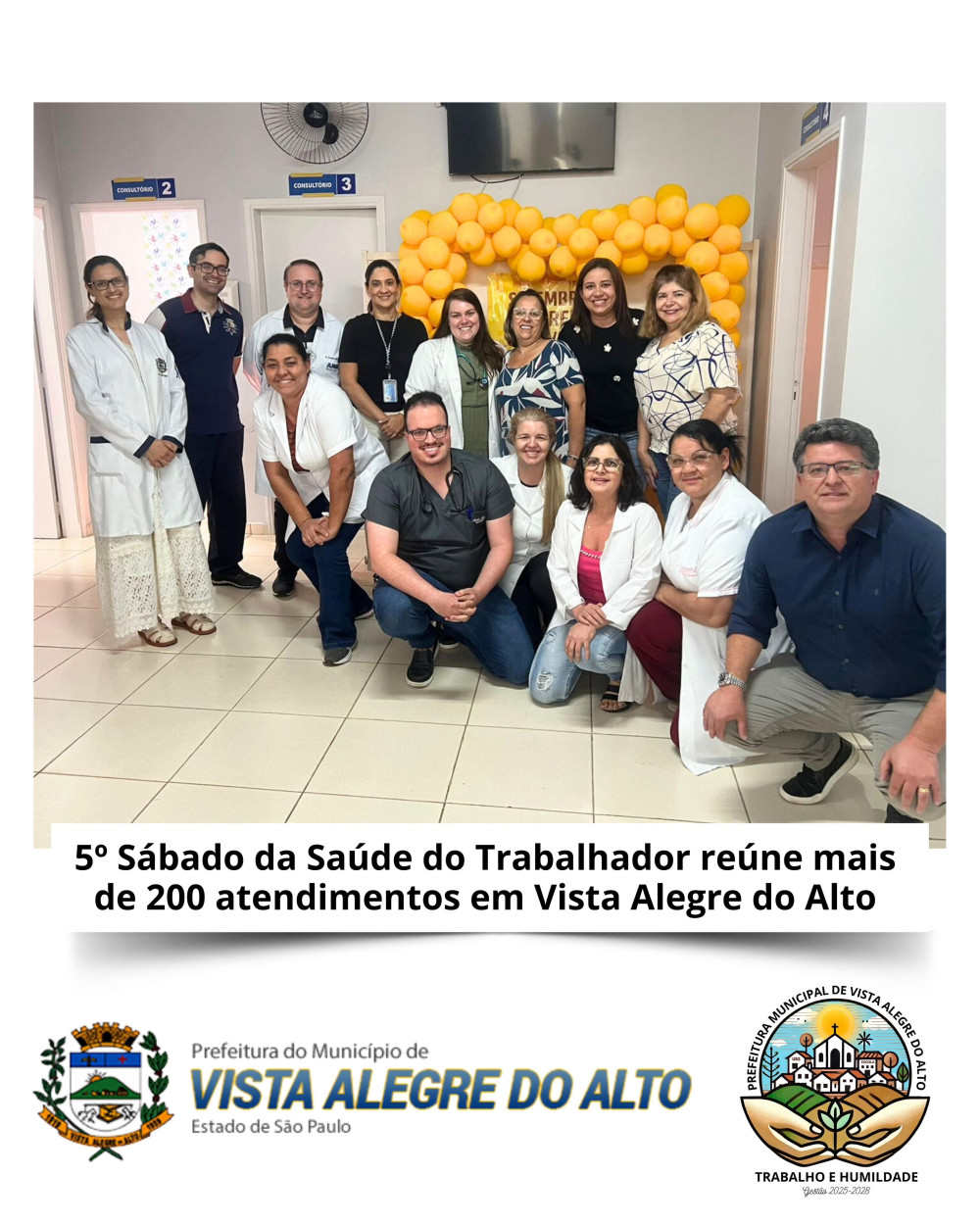 5º Sábado da Saúde do Trabalhador registra mais de 200 atendimentos em Vista Alegre do Alto.