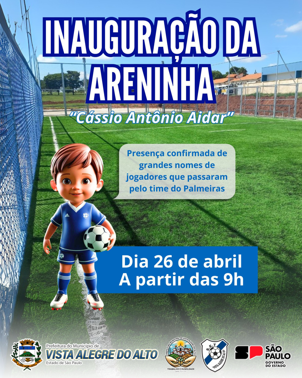 Convite – Inauguração da Arena Lazer SP “Areninha” Cássio Antônio Aidar.