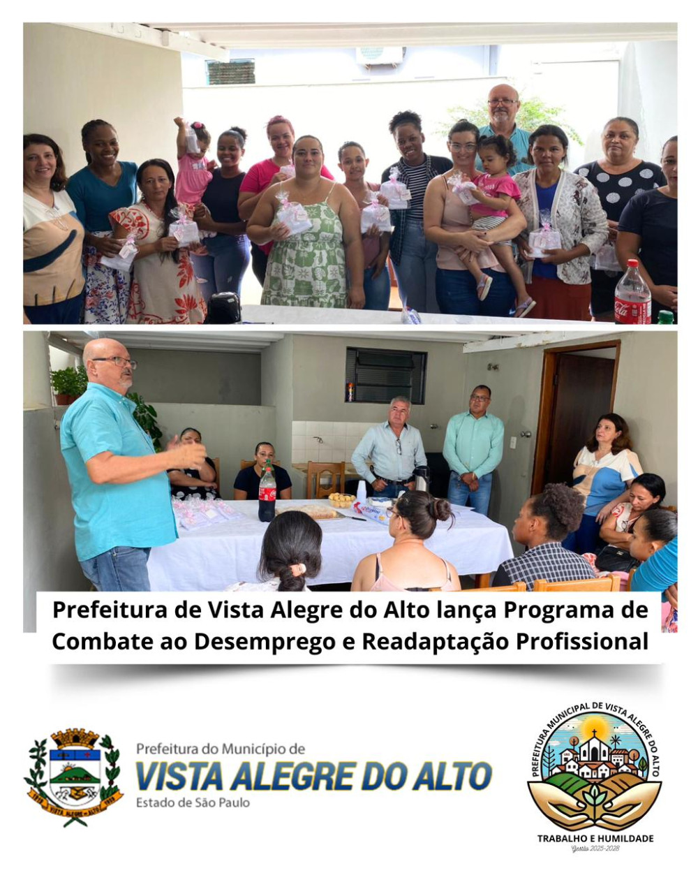 Prefeitura de Vista Alegre do Alto lança Programa de Combate ao Desemprego e Readaptação Profissional.