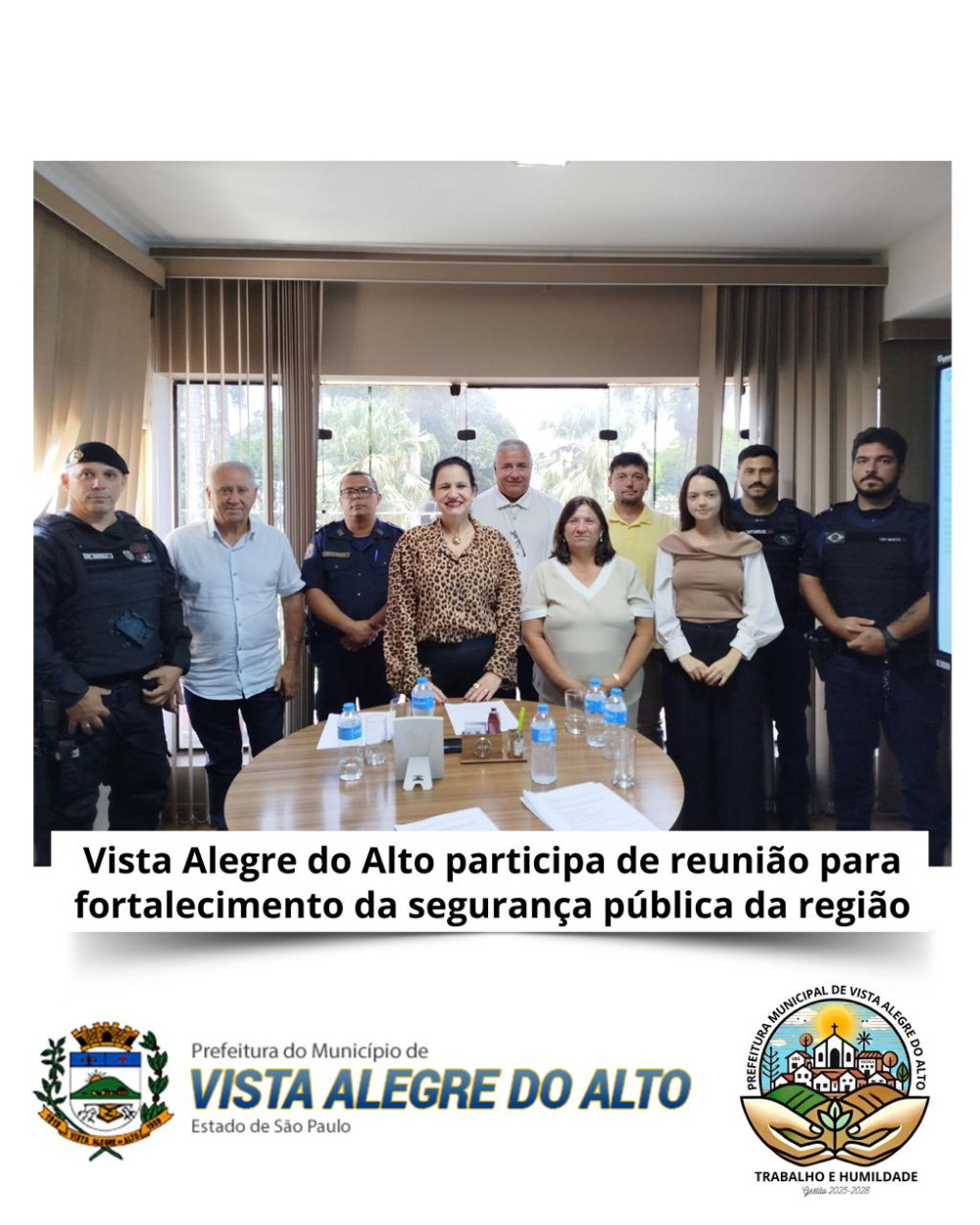 Vista Alegre do Alto participa de reunião para fortalecimento da segurança pública da região.