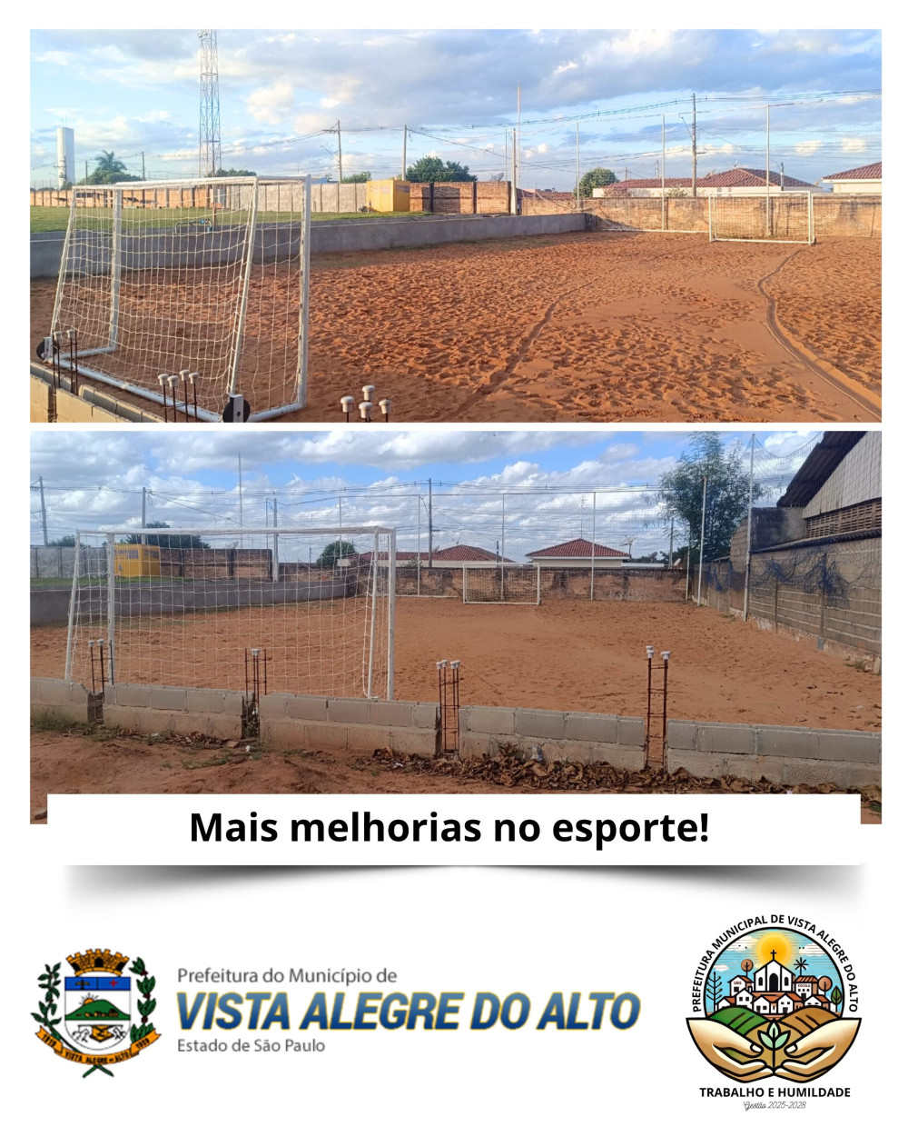 Mais melhorias no esporte.