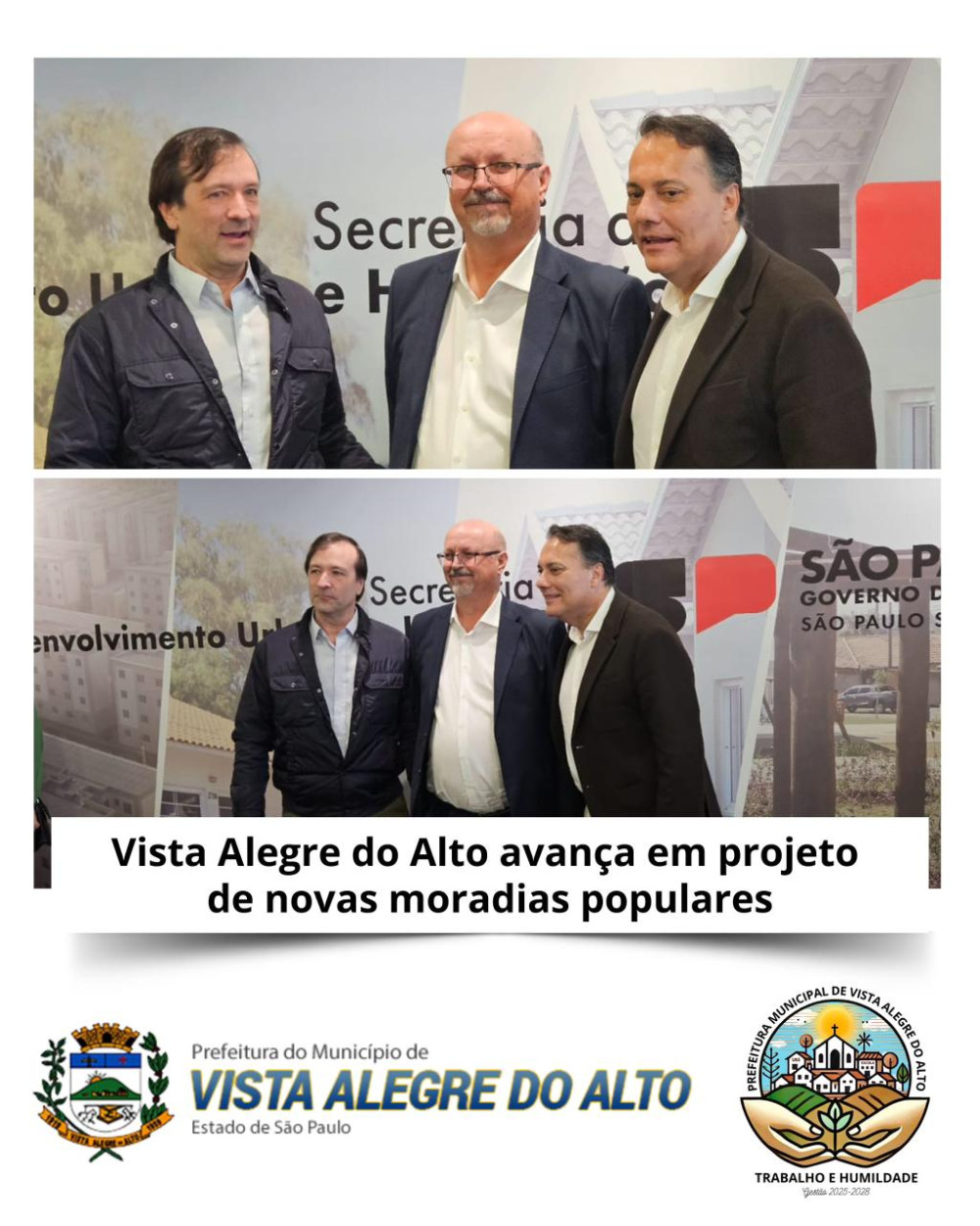 Vista Alegre do Alto avança em projeto de novas moradias populares.