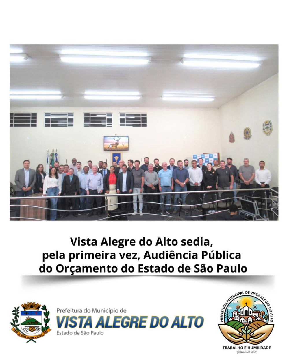 Vista Alegre do Alto sedia, pela primeira vez, Audiência Pública do Orçamento do Estado de São Paulo.