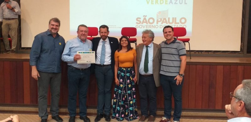 Vista Alegre recebe certificado de qualificação do programa Município Verde Azul 2019.