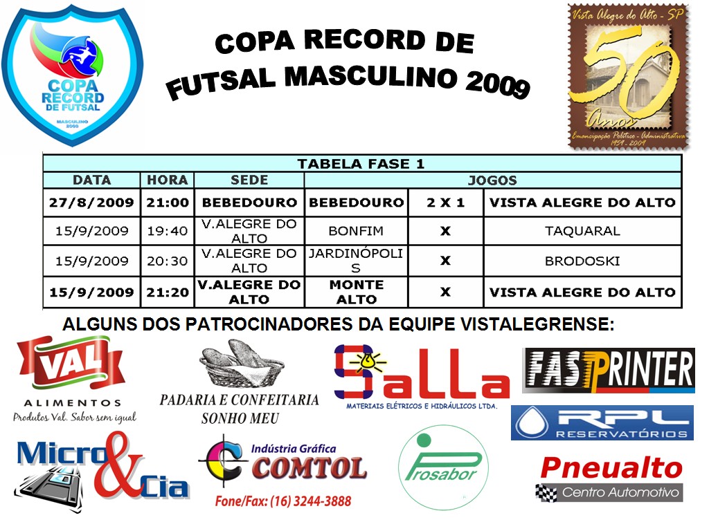 Copa Record de Futsal Masculino 2009.
