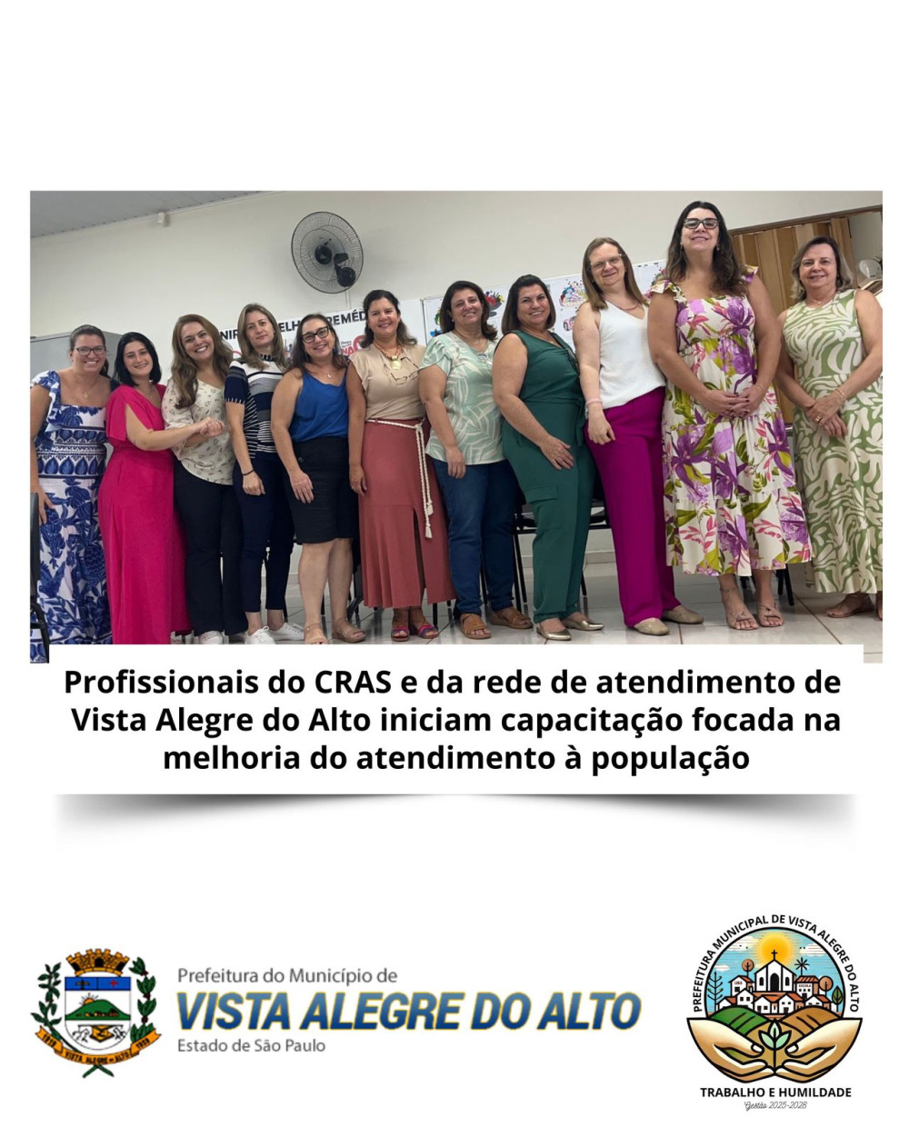 Profissionais do CRAS e da rede de atendimento de Vista Alegre do Alto iniciam capacitação focada na melhoria do atendimento à população.