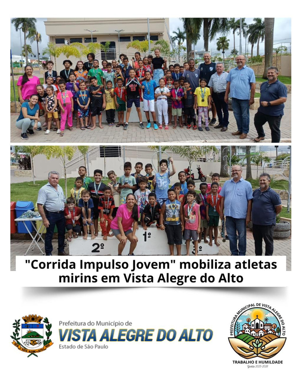 "Corrida Impulso Jovem" mobiliza atletas mirins em Vista Alegre do Alto.