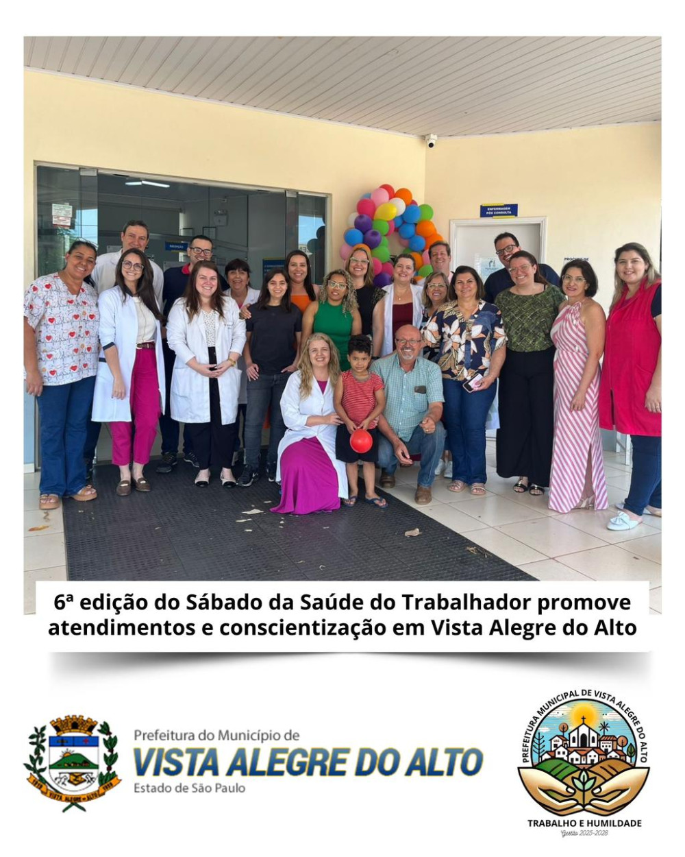 6ª edição do Sábado da Saúde do Trabalhador promove atendimentos e conscientização em Vista Alegre do Alto.