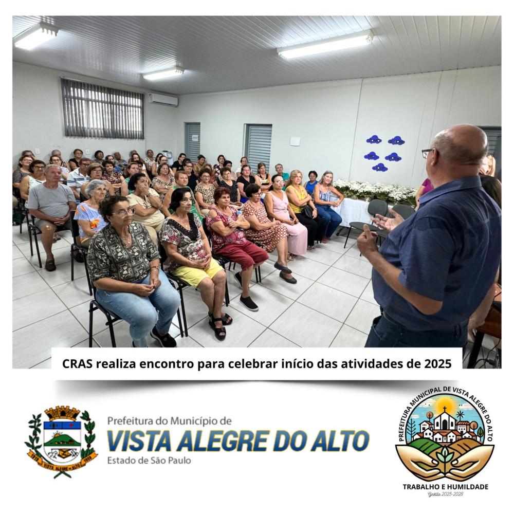CRAS realiza encontro para celebrar início das atividades de 2025.
