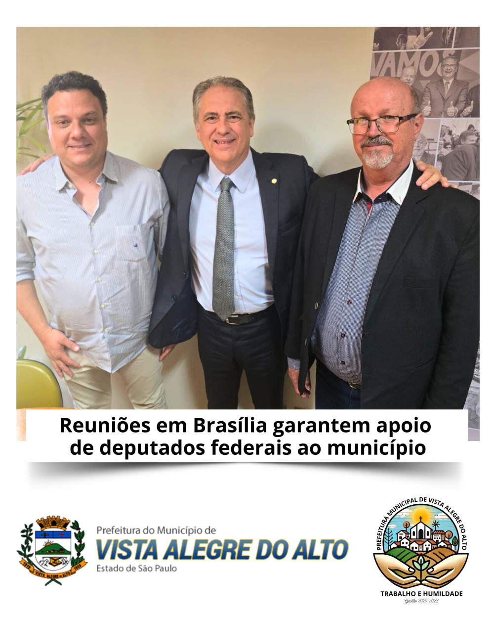 Reuniões em Brasília garantem apoio de deputados federais ao município.