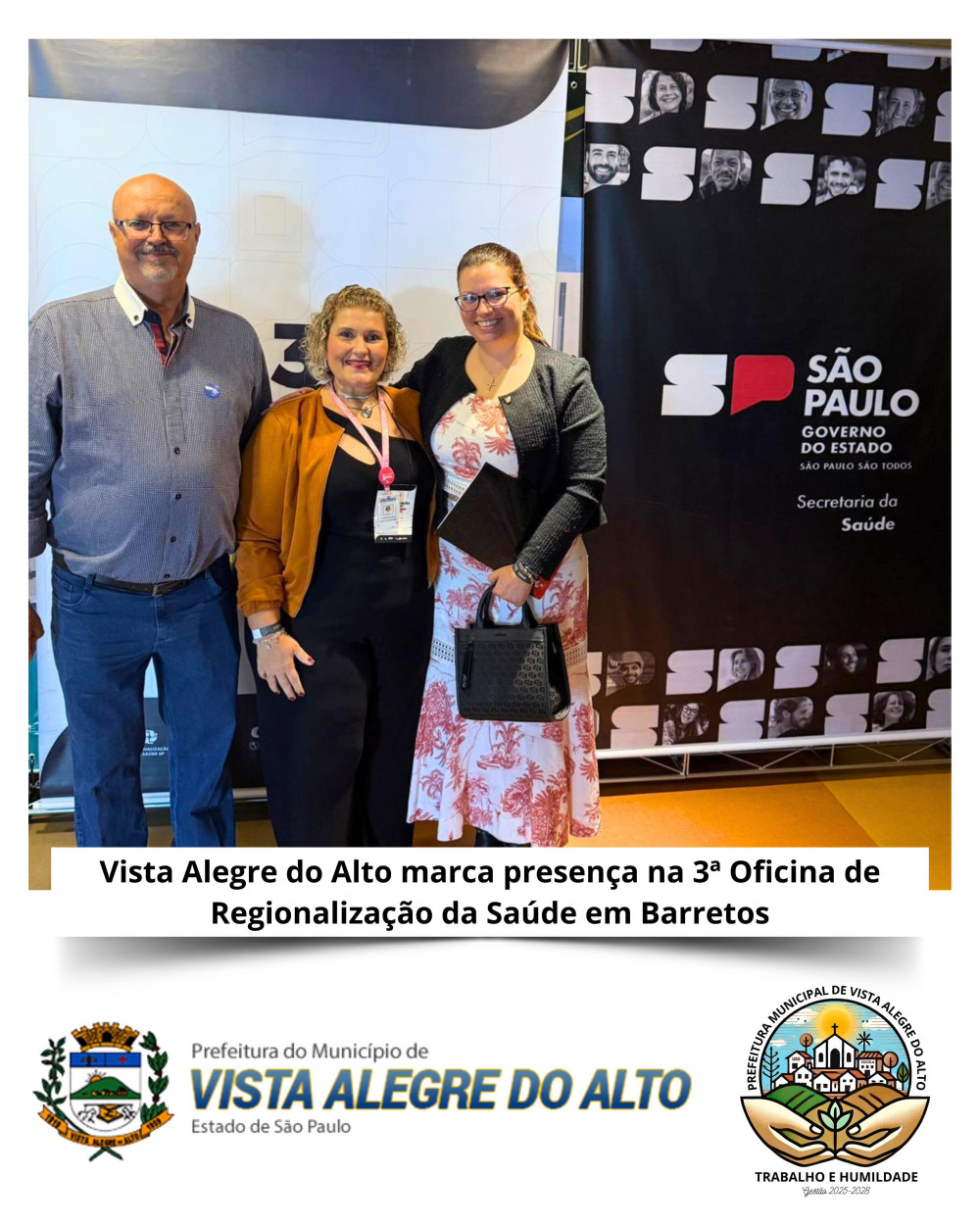 Vista Alegre do Alto marca presença na 3ª Oficina de Regionalização da Saúde em Barretos.