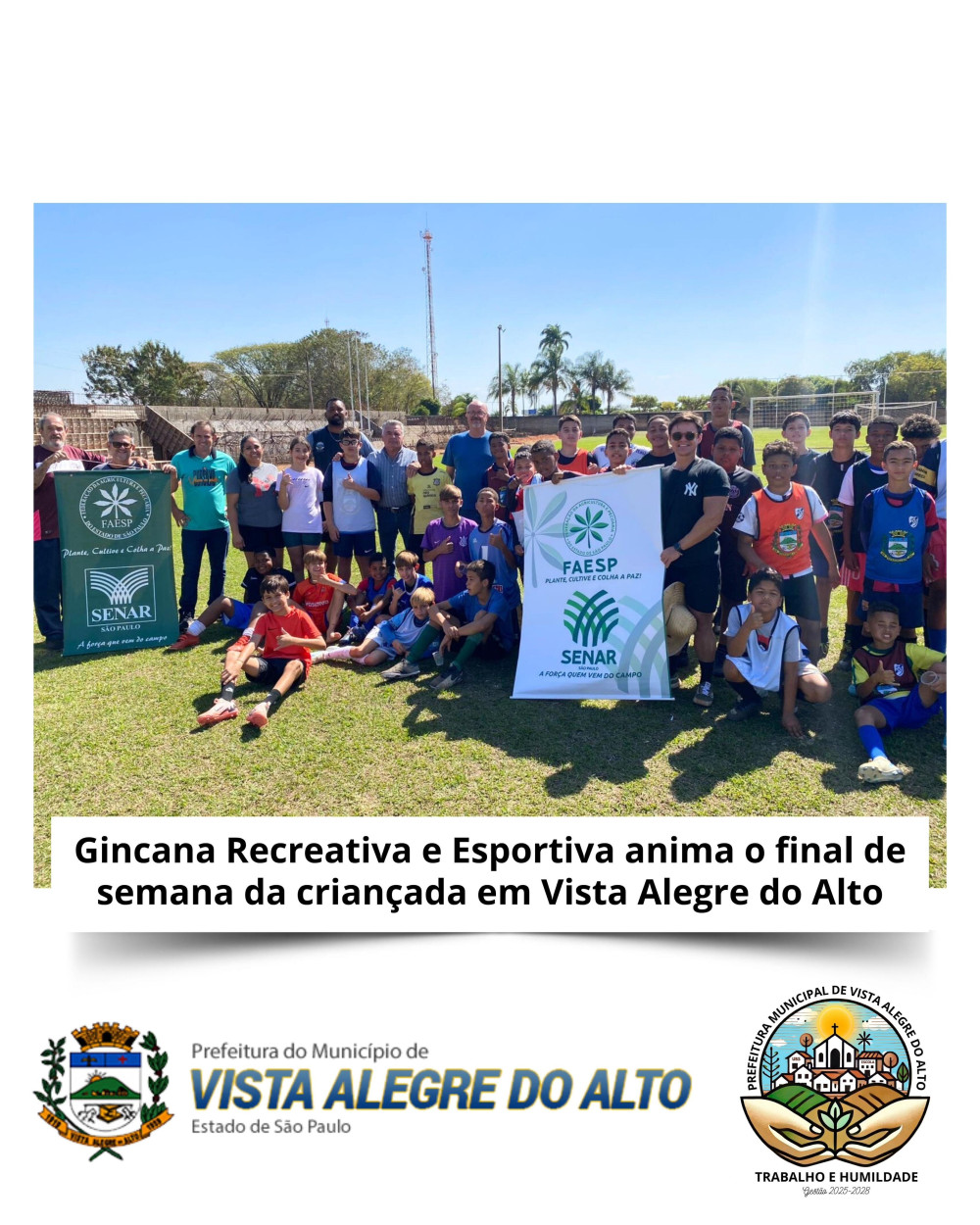 Gincana Recreativa e Esportiva anima o final de semana da criançada em Vista Alegre do Alto.