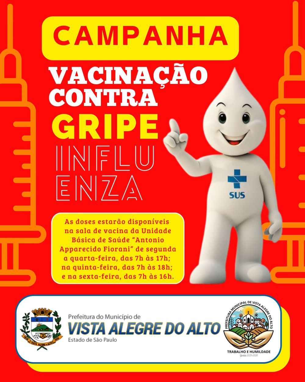 É hora de se proteger contra a gripe.