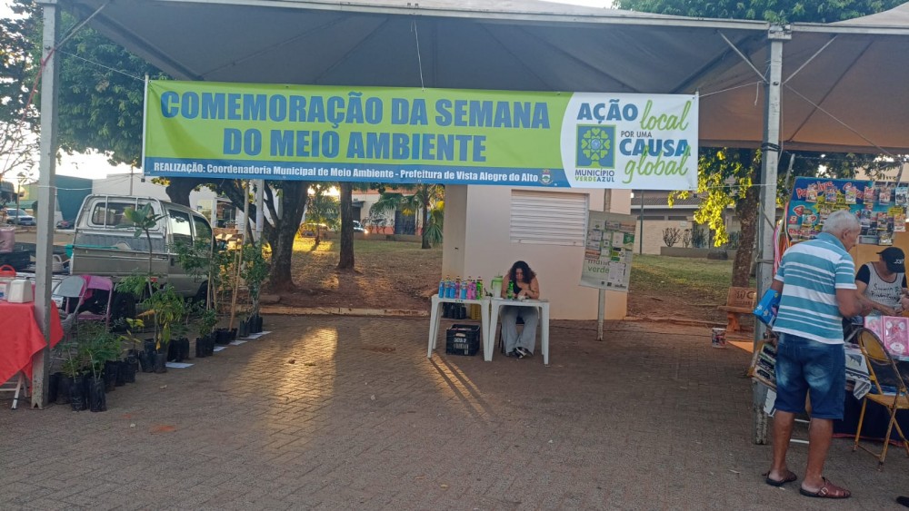 Prefeitura de Vista Alegre do Alto realiza programação especial em comemoração à Semana do Meio Ambiente.
