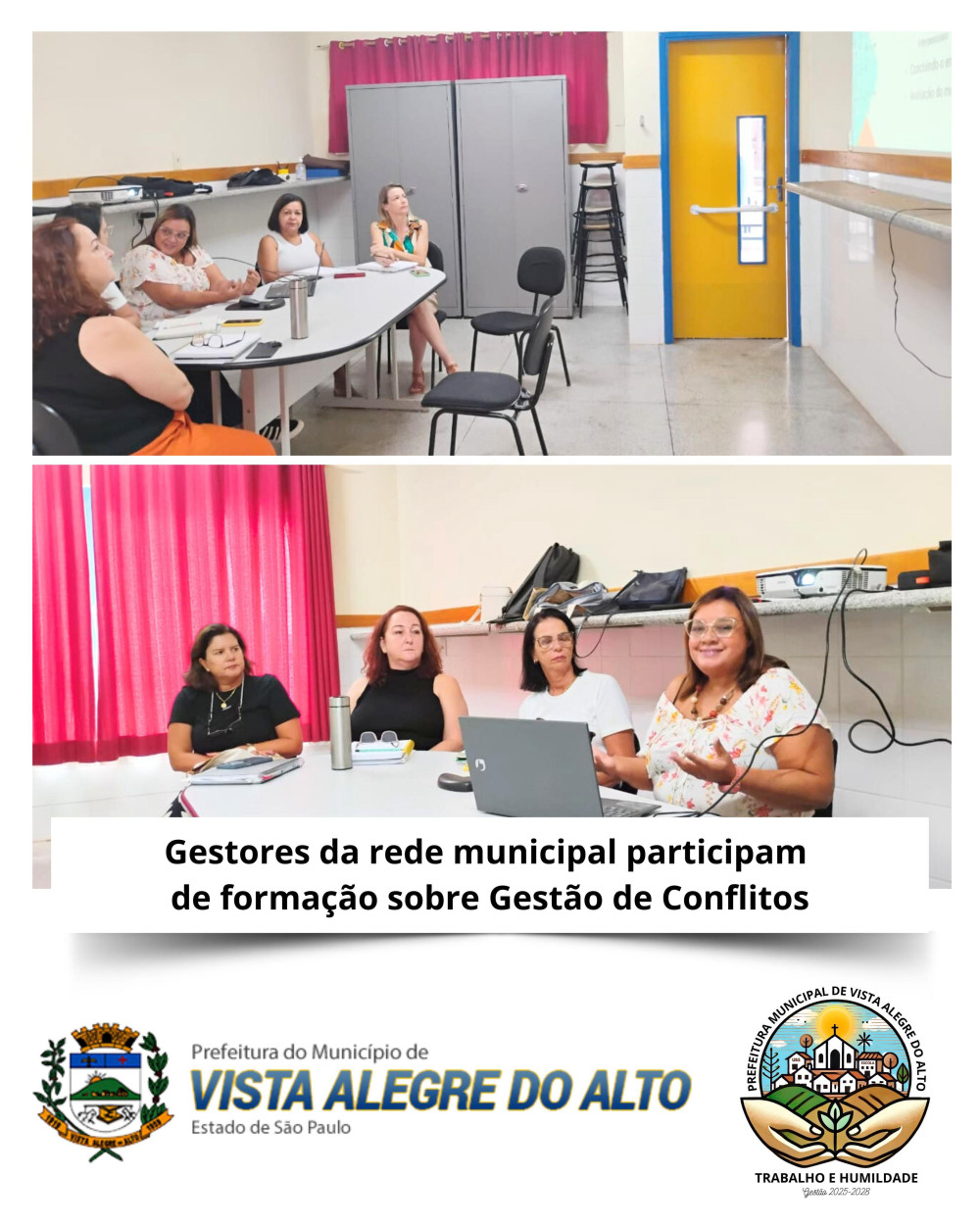 Gestores da rede municipal participam de formação sobre Gestão de Conflitos.