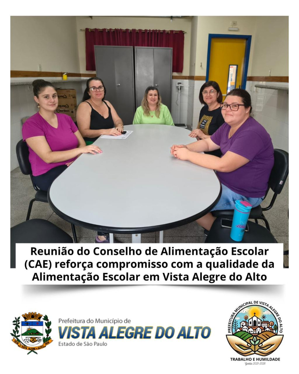 Reunião do Conselho de Alimentação Escolar (CAE) reforça compromisso com a qualidade da Alimentação Escolar em Vista Alegre do Alto.