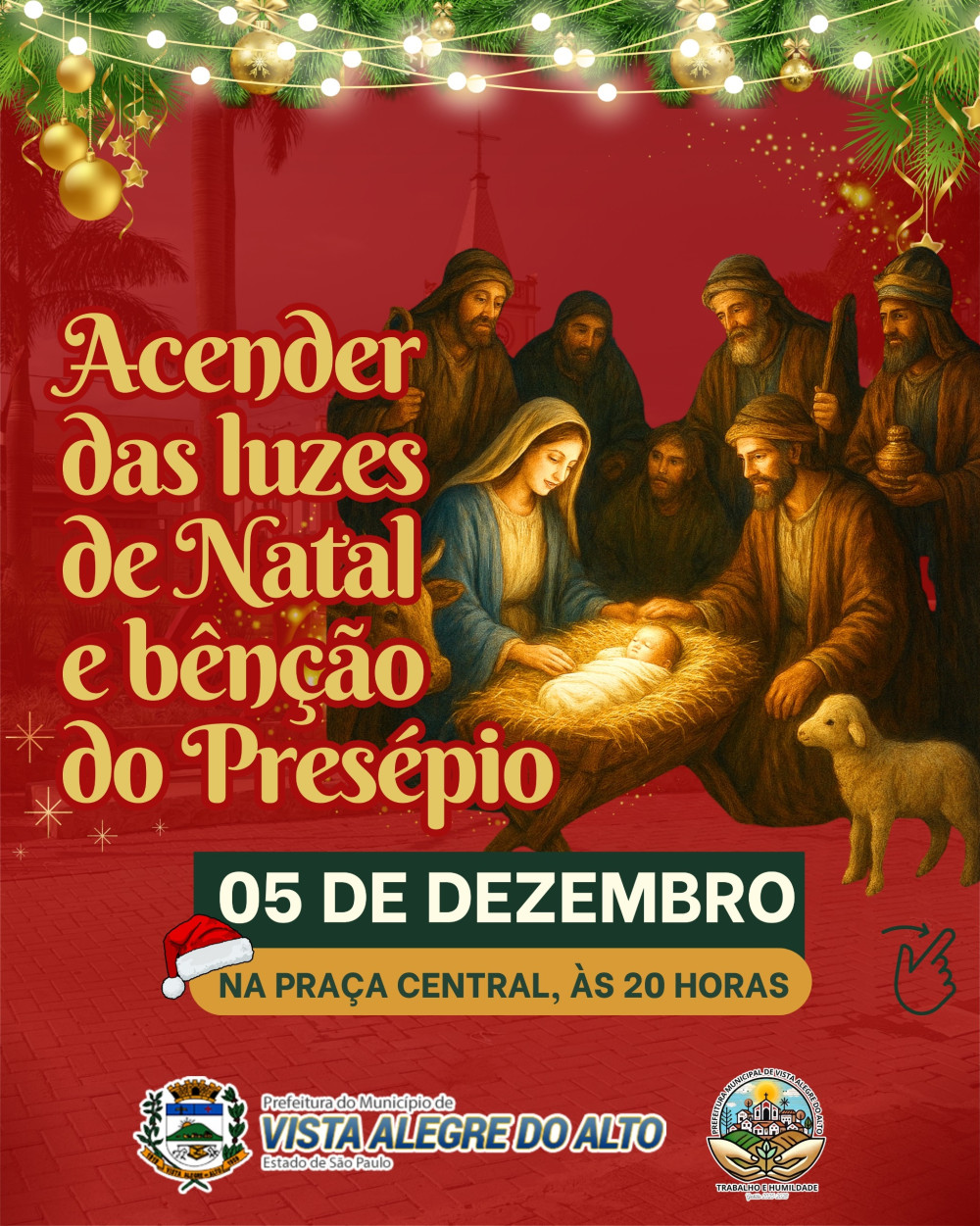 Venha celebrar a Magia do Natal em Vista Alegre do Alto.