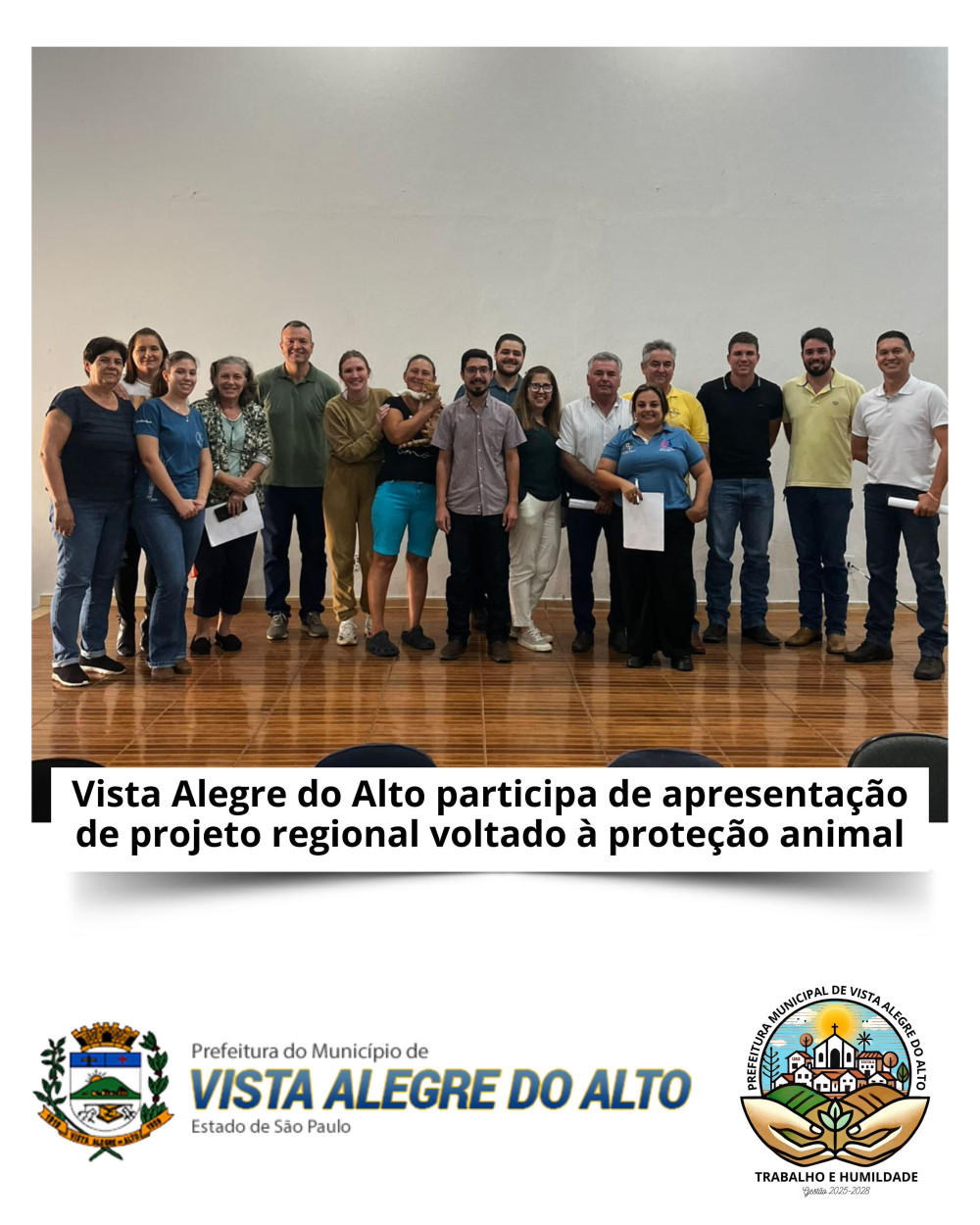 Vista Alegre do Alto participa de apresentação de projeto regional voltado à proteção animal.