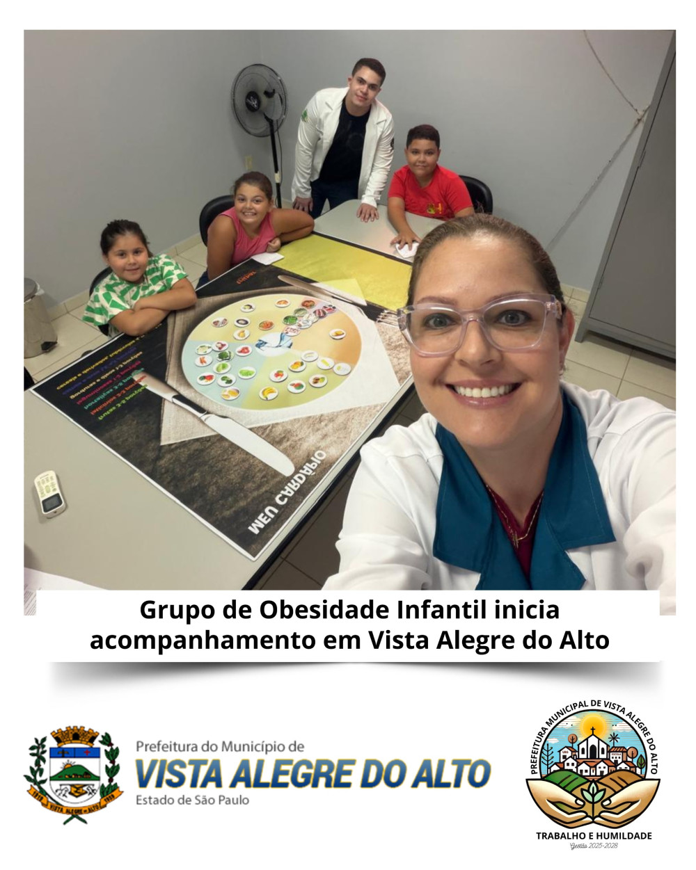 Grupo de Obesidade Infantil inicia acompanhamento em Vista Alegre do Alto.