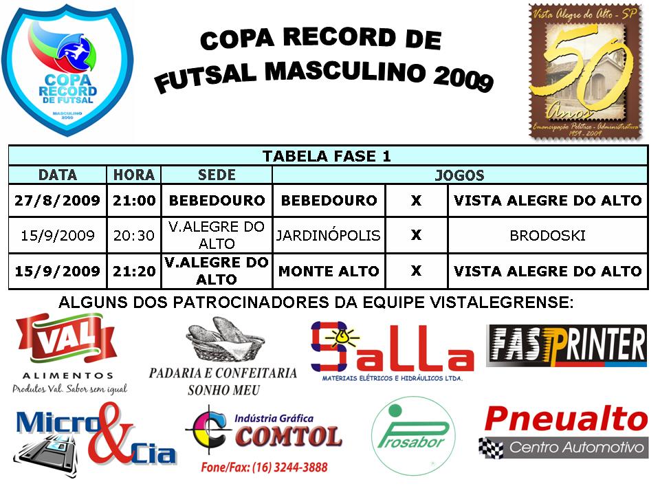 Copa Record de Futsal Masculino 2009.