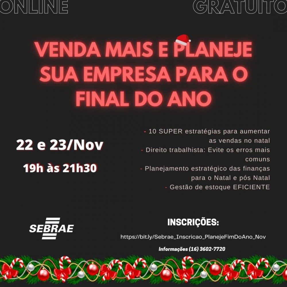 Venda mais e planeje sua empresa para o final do ano...