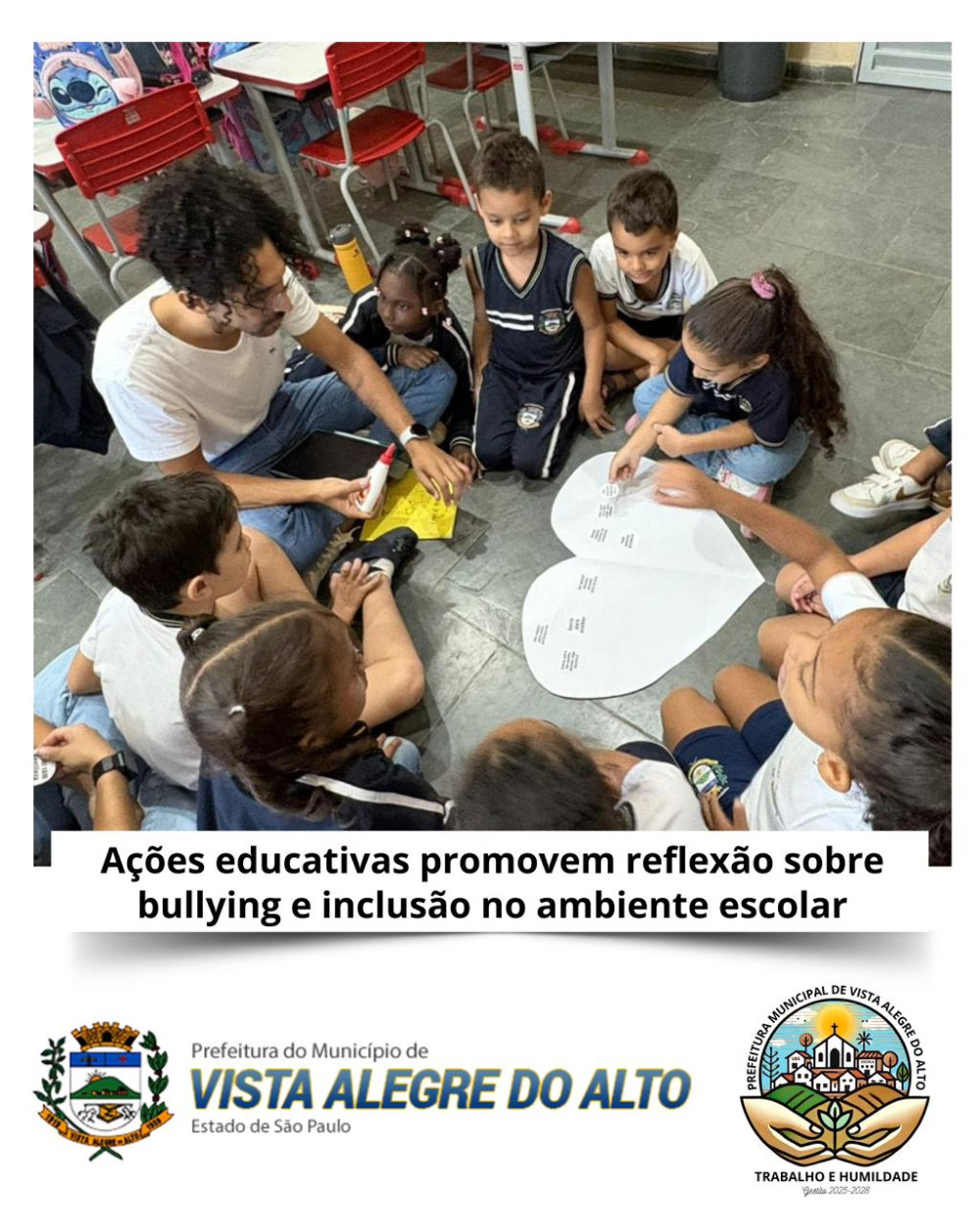 Ações educativas promovem reflexão sobre bullying e inclusão no ambiente escolar.