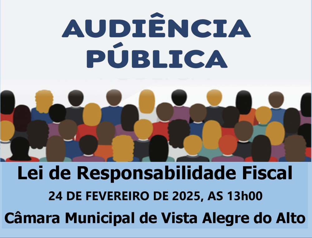 Comunicado Audiência Pública - Lei de Responsabilidade Fiscal.