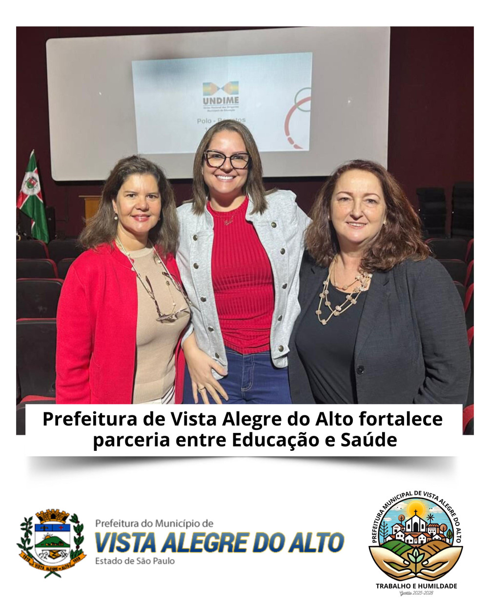 Prefeitura de Vista Alegre do Alto fortalece parceria entre Educação e Saúde.