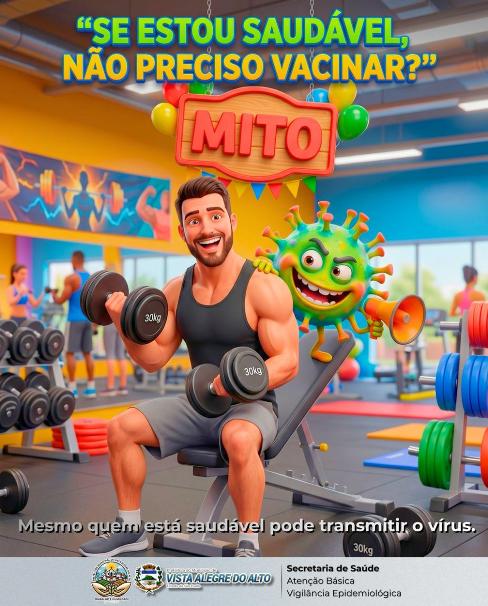 Alerta importante à população – Vacinação contra a gripe.