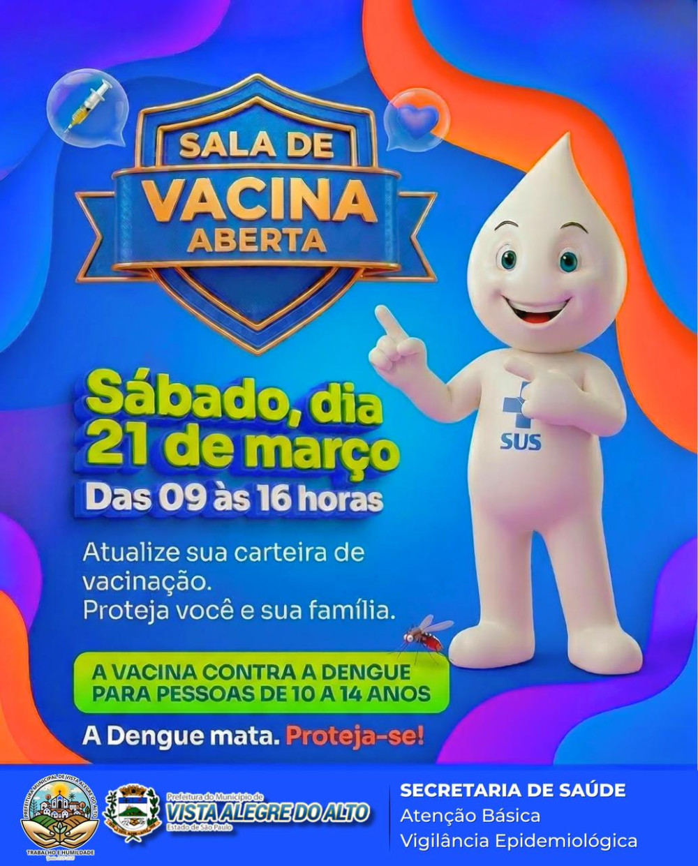 Prefeitura promove ação especial de vacinação.