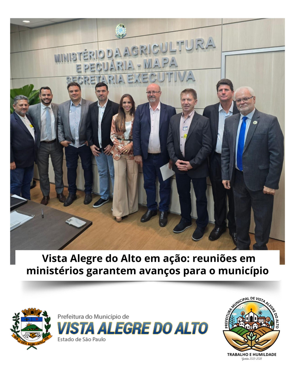 Vista Alegre do Alto em ação: reuniões em ministérios garantem avanços para o município.