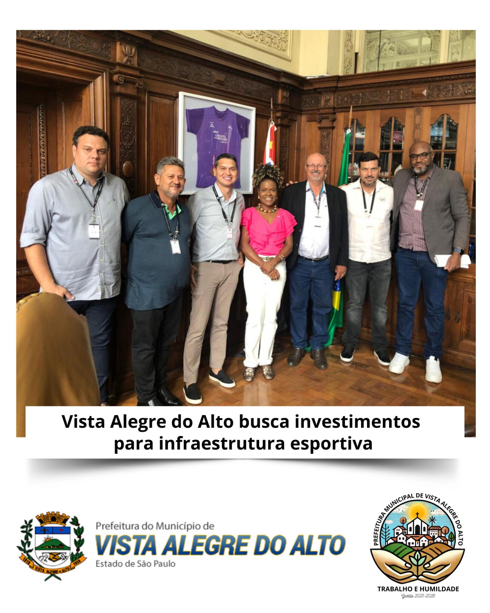 Vista Alegre do Alto busca investimentos para infraestrutura esportiva.