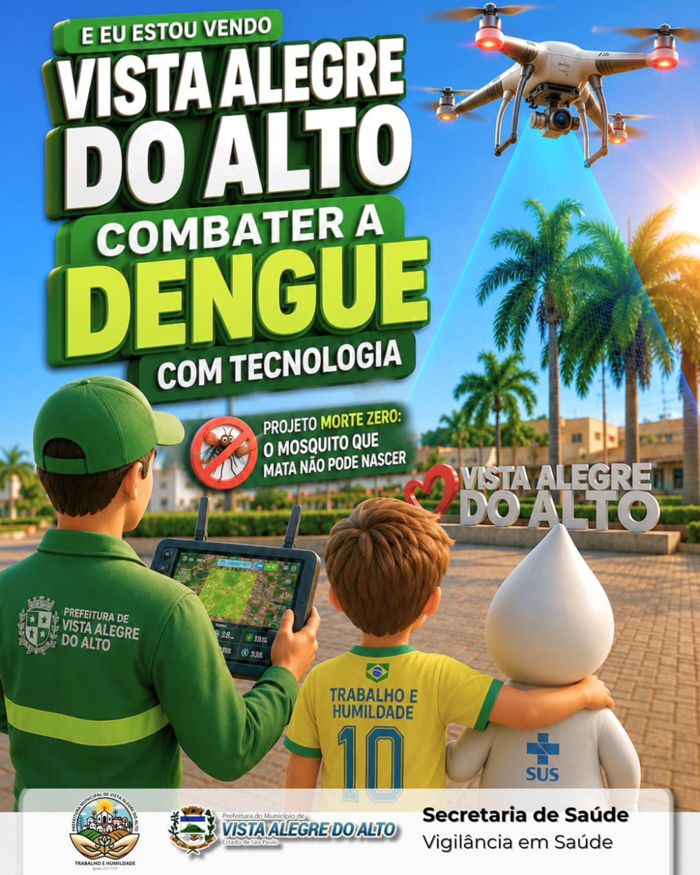 Vista Alegre do Alto une tecnologia e prevenção no combate à dengue.