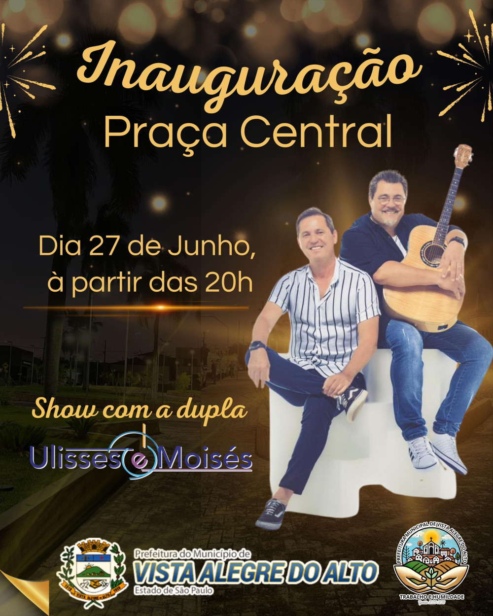 Vem aí a nova Praça Central de Vista Alegre do Alto.