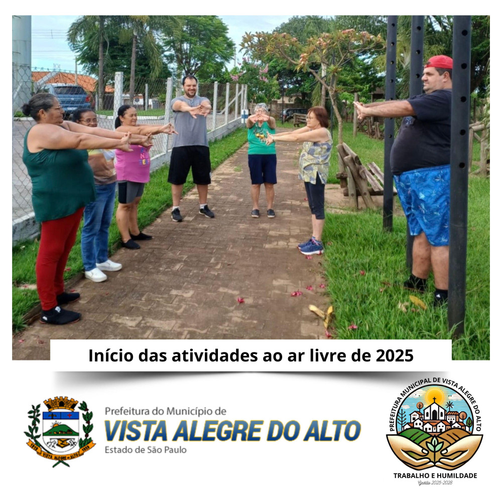 Início das atividades ao ar livre de 2025.
