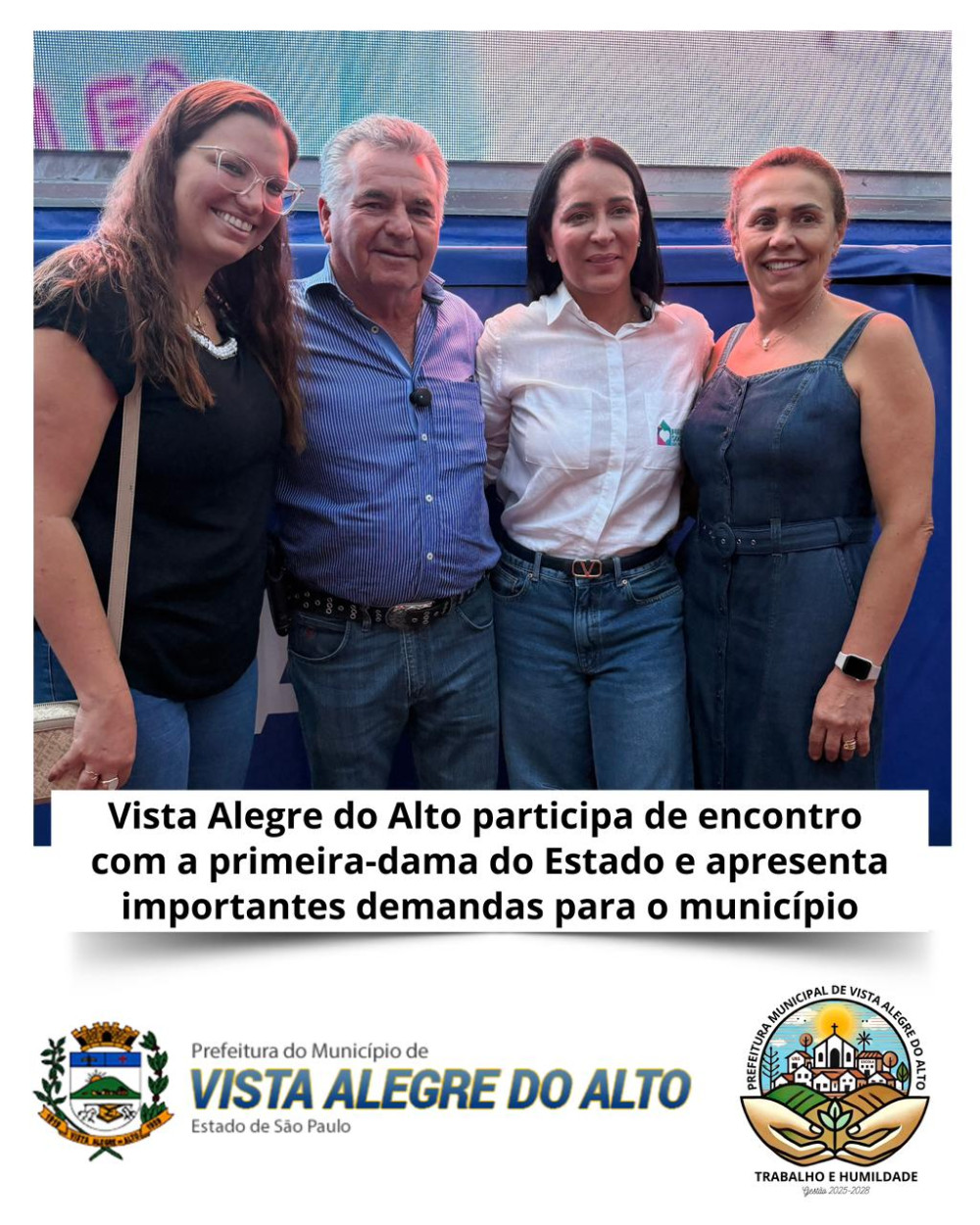Vista Alegre do Alto participa de encontro com a primeira-dama do Estado e apresenta importantes demandas para o município.