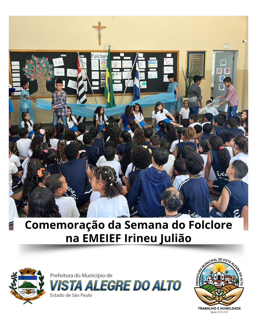 Comemoração da Semana do Folclore na EMEIEF Irineu Julião.