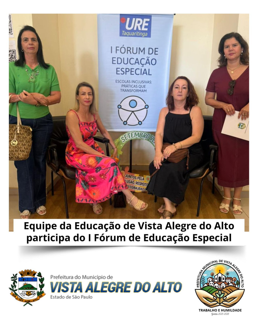 Equipe da Educação de Vista Alegre do Alto participa do I Fórum de Educação Especial.