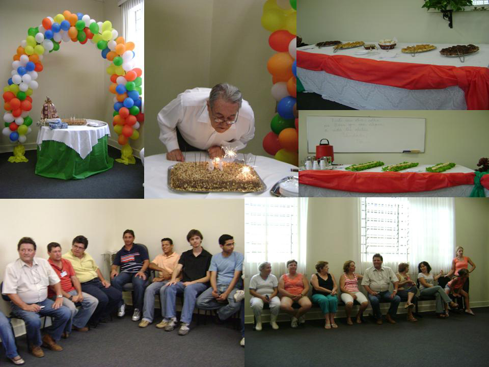 Fiorani é homenageado no seu aniversário.