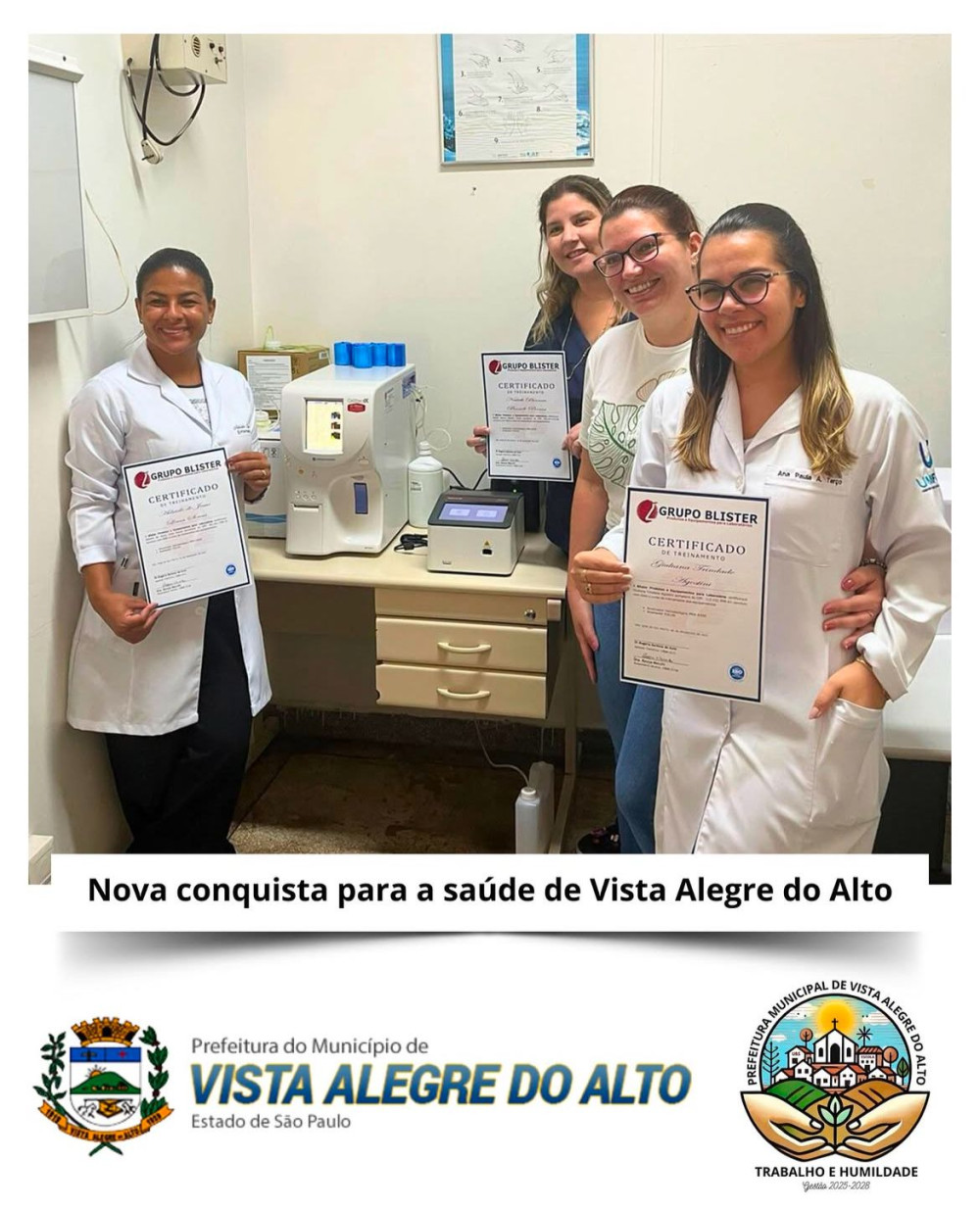 Nova conquista para saúde de Vista Alegre do Alto.