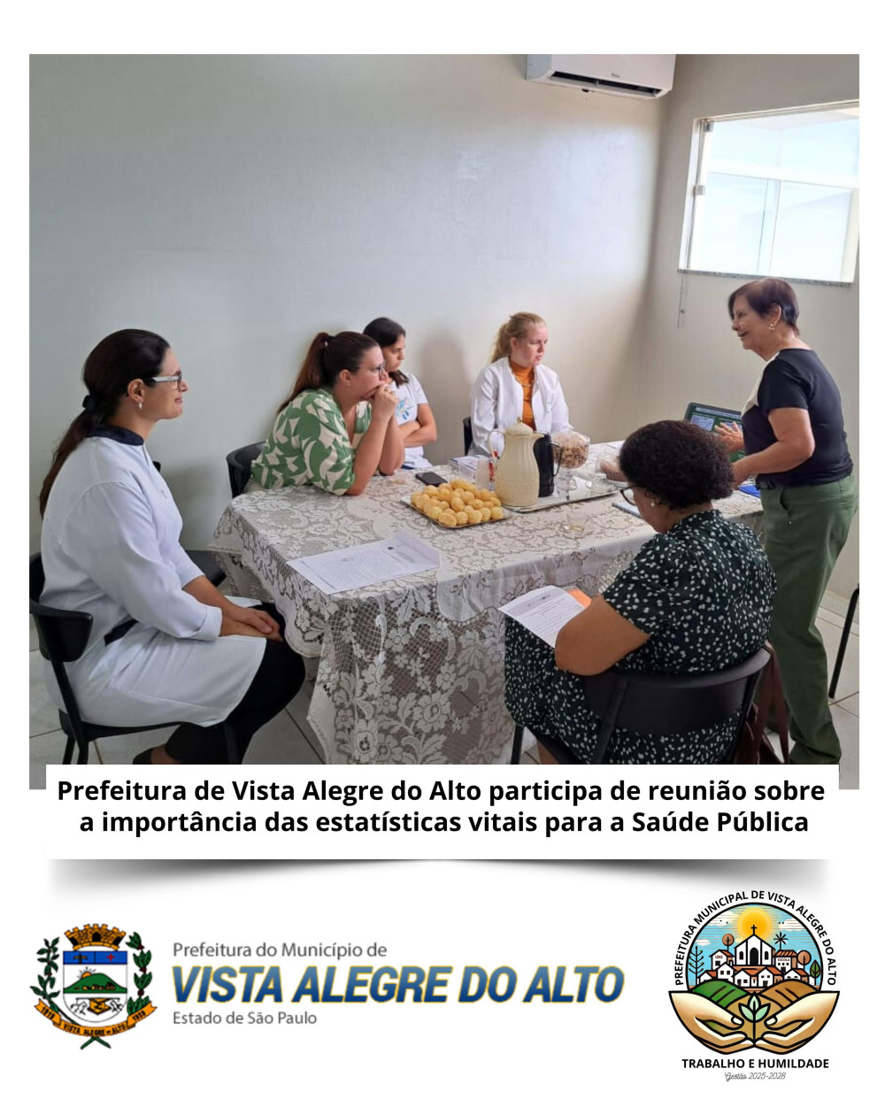 Prefeitura de Vista Alegre do Alto participa de reunião sobre a importância das estatísticas vitais para a Saúde Pública.
