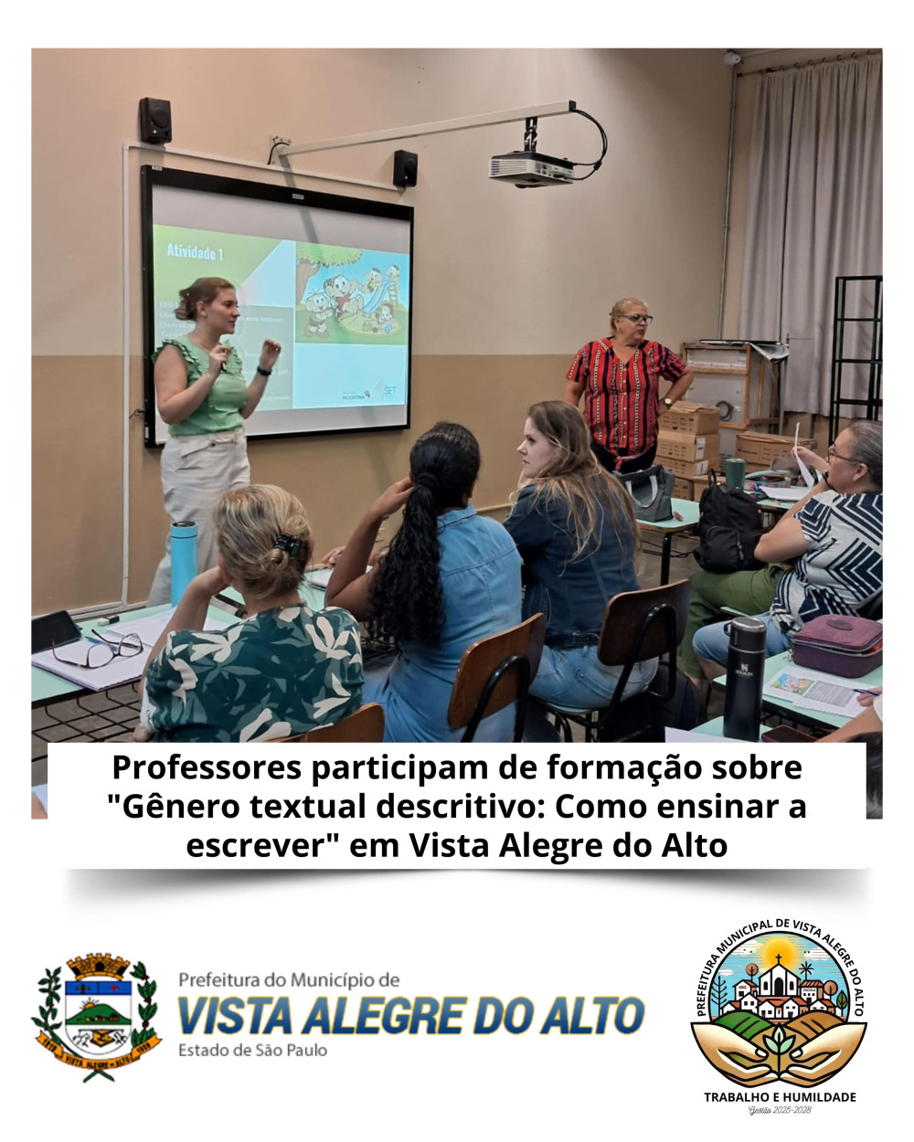 Professores participam de formação sobre